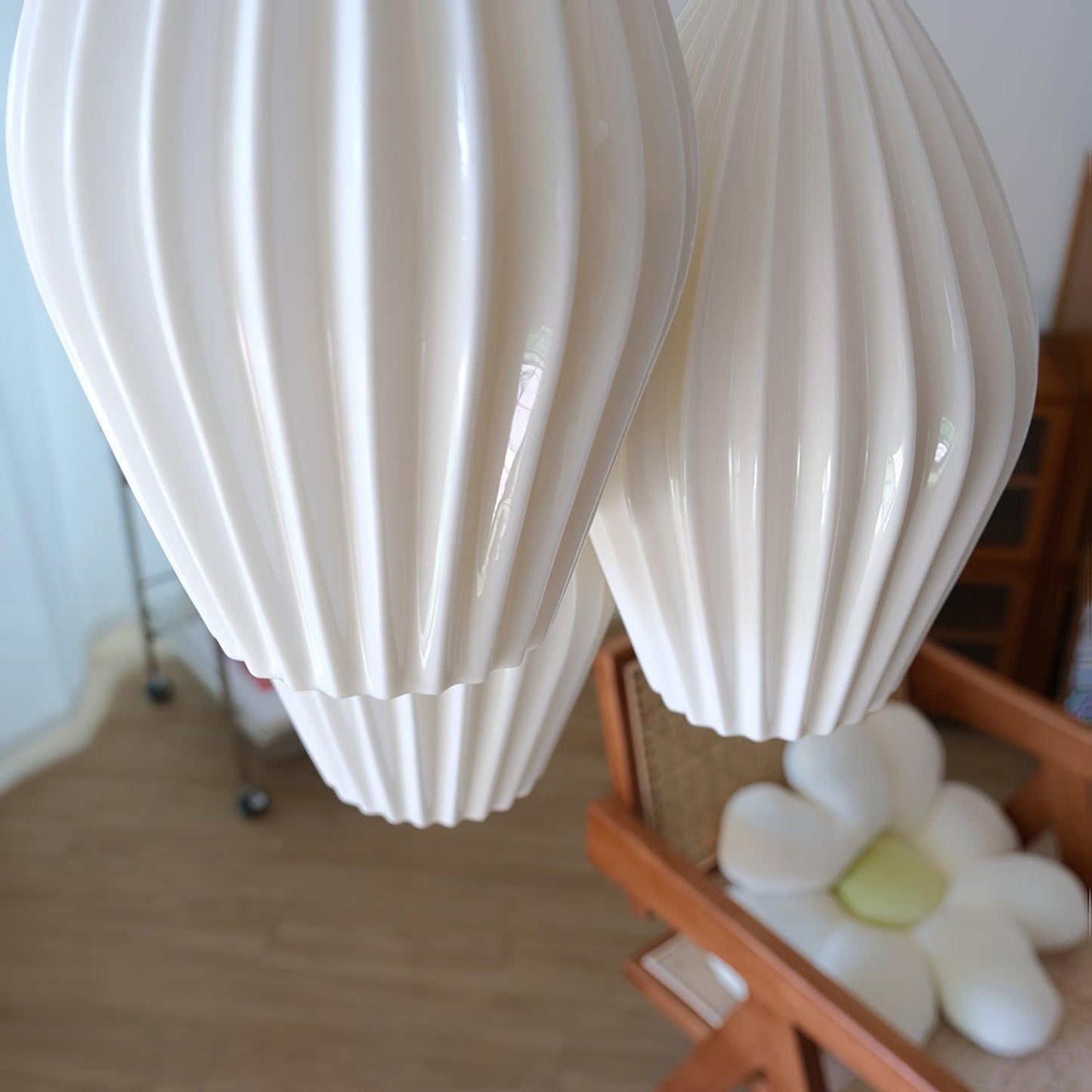 Textured Hanging Ceramic Pendant Light Fixture