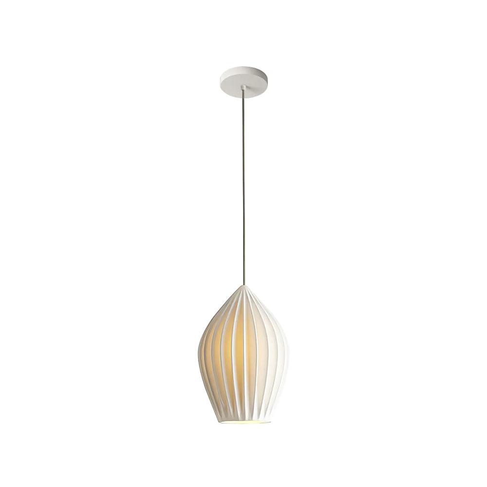 Textured Hanging Ceramic Pendant Light Fixture - Cofik