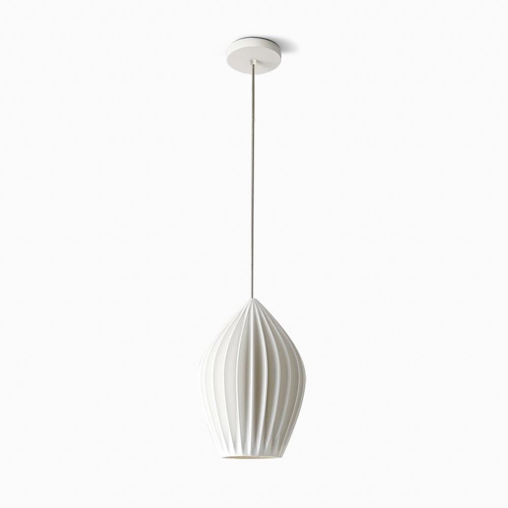 Textured Hanging Ceramic Pendant Light Fixture