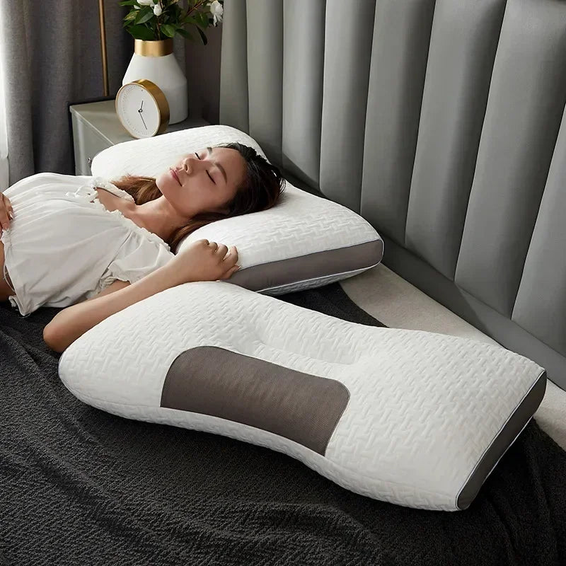 Contour Neck Support Pillow with Massage for Better Sleep - Cofik