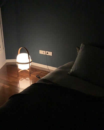Compact Glass Desk Lamp
