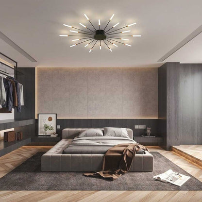 Sleek LED Semi Flush Mount Ceiling Light Fixture