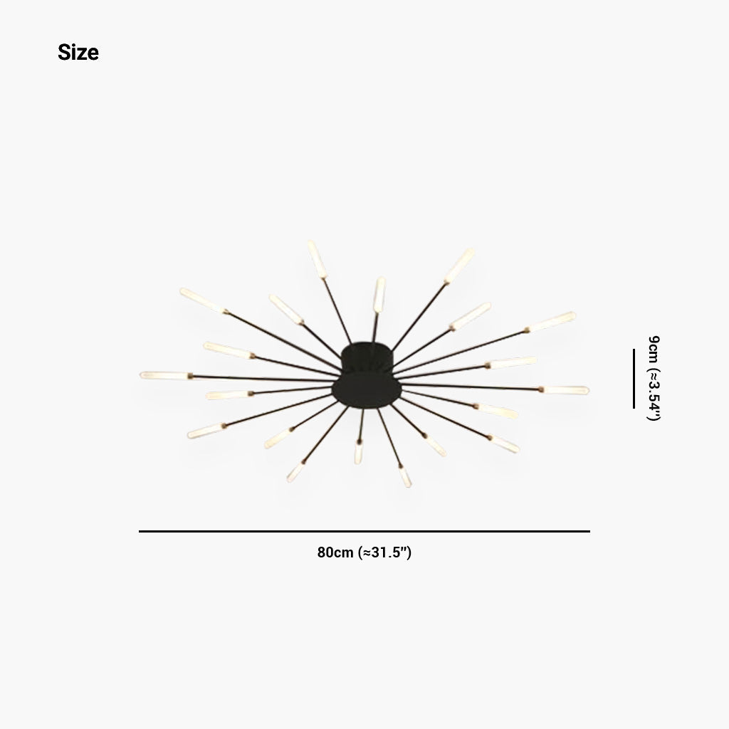 Sleek LED Semi Flush Mount Ceiling Light Fixture