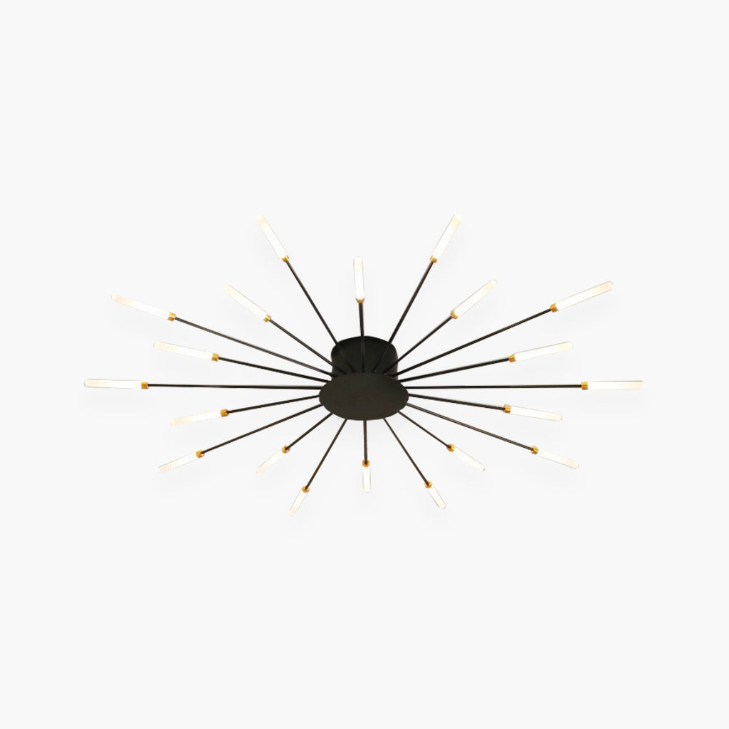 Sleek LED Semi Flush Mount Ceiling Light Fixture