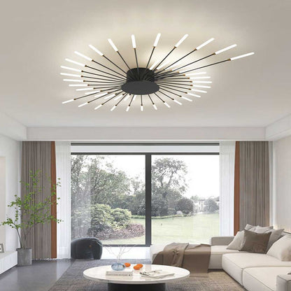 Sleek LED Semi Flush Mount Ceiling Light Fixture