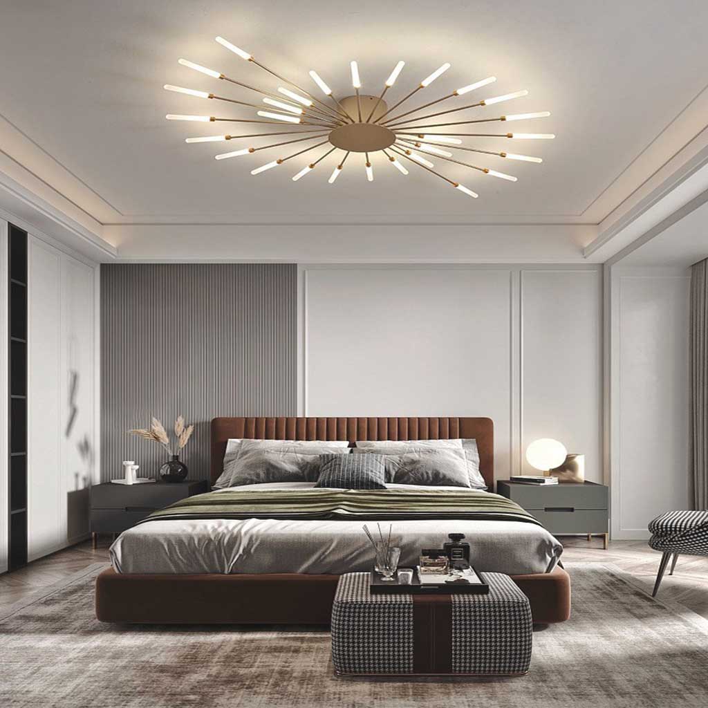 Sleek LED Semi Flush Mount Ceiling Light Fixture