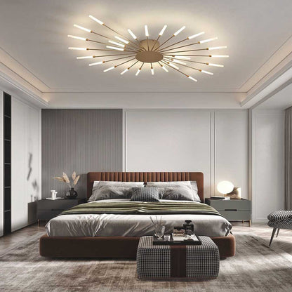 Sleek LED Semi Flush Mount Ceiling Light Fixture