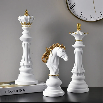 Luxury Gold and Black Chess Figure Set - Cofik