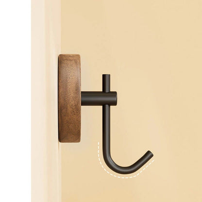 Stylish Wooden Stick On Wall Hook Set