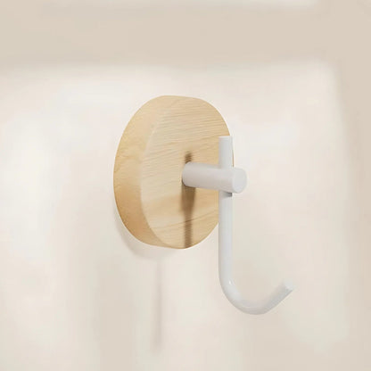 Stylish Wooden Stick On Wall Hook Set