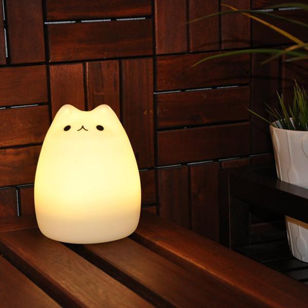 Colorful LED Kitty Night Lamp