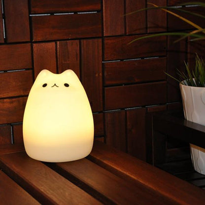 Colorful LED Kitty Night Lamp