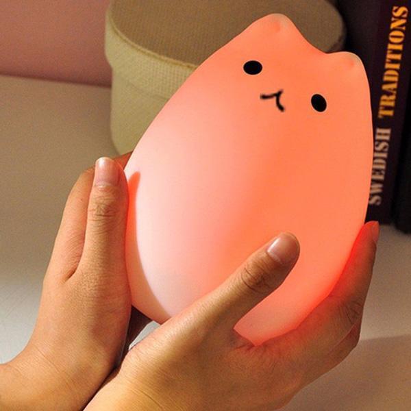 Colorful LED Kitty Night Lamp