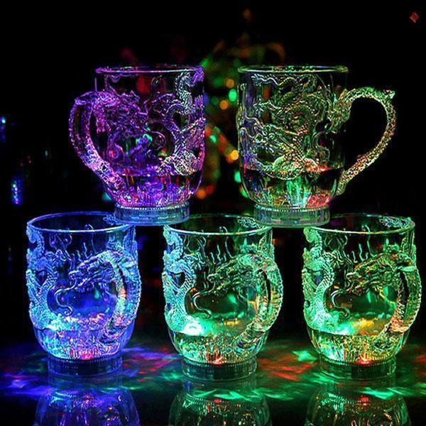 Colorful LED Heat Changing Dragon Mug