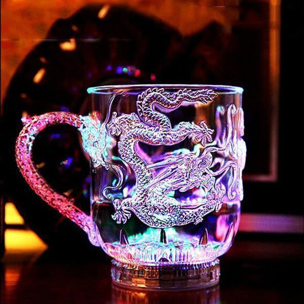 Colorful LED Heat Changing Dragon Mug - Cofik