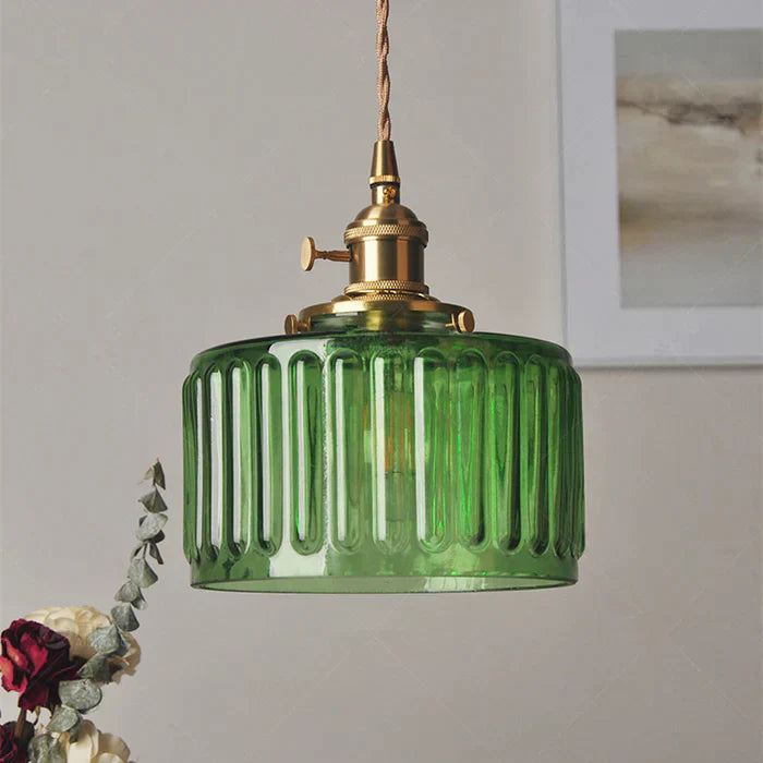Vintage Style Single Glass Pendant Lamp