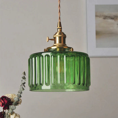 Vintage Style Single Glass Pendant Lamp