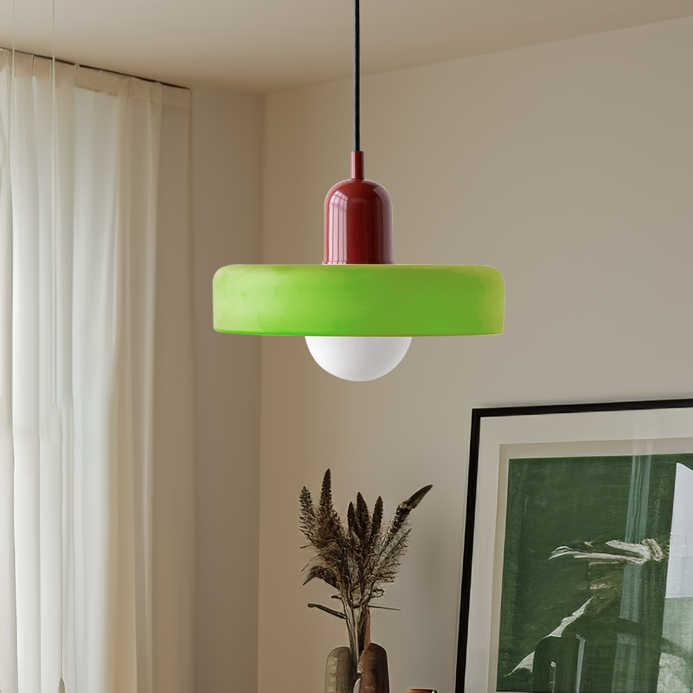 Vibrant Colored Glass Hanging Light Noxord