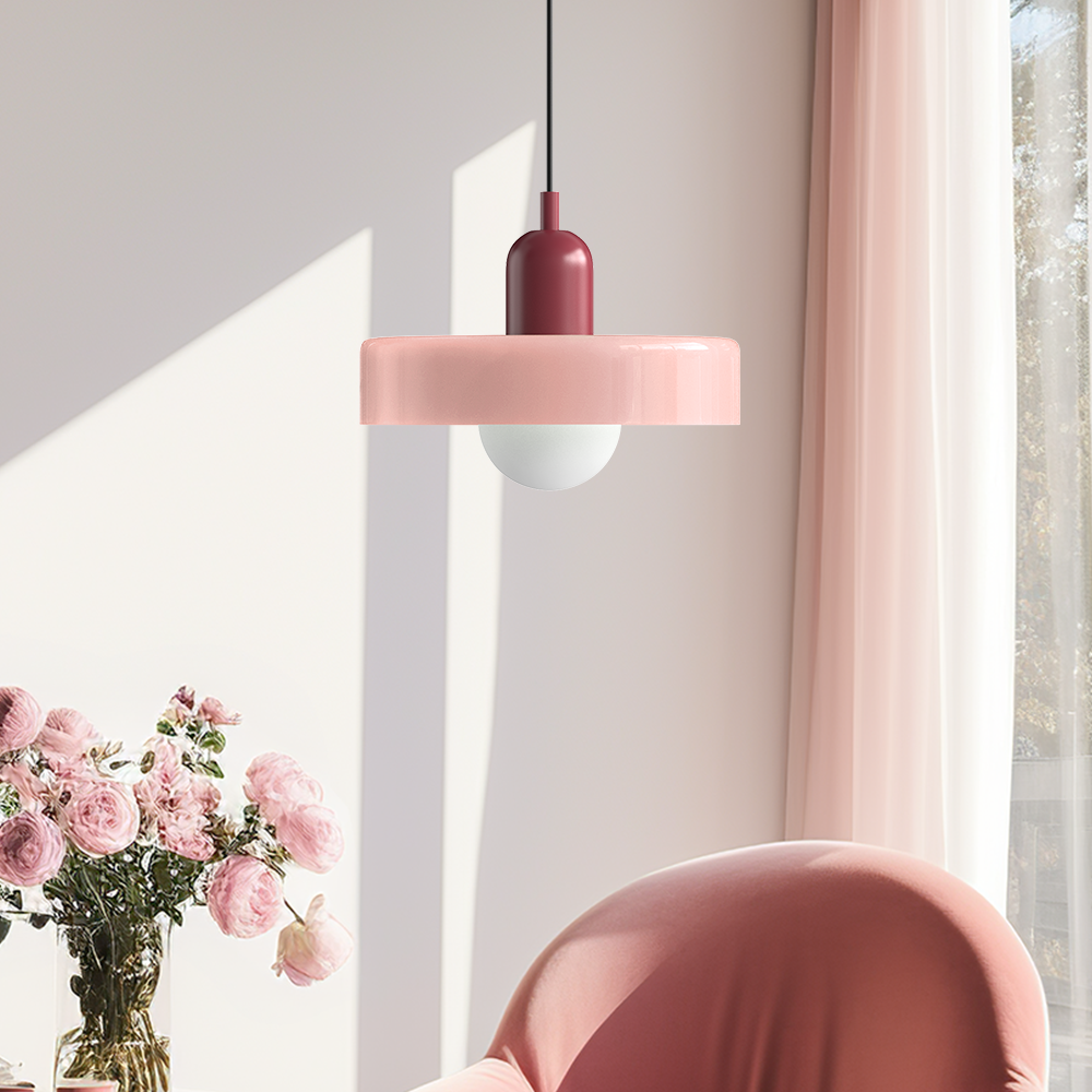 Vibrant Colored Glass Hanging Light Noxord