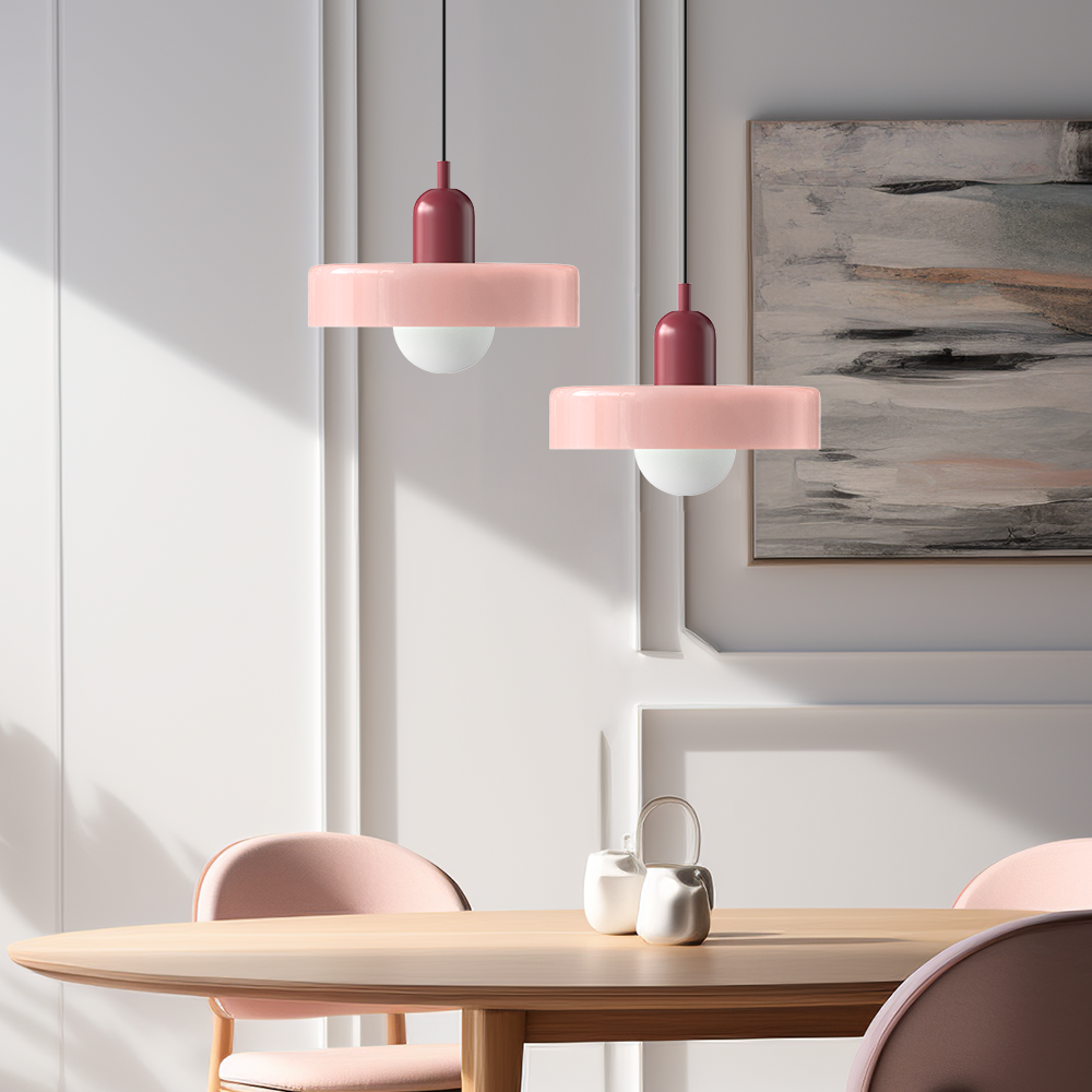 Vibrant Glass Hanging Lamp