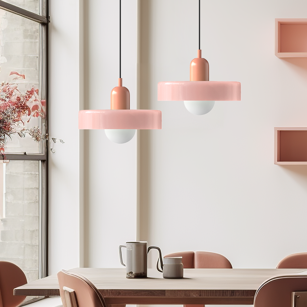 Vibrant Colored Glass Hanging Light Noxord