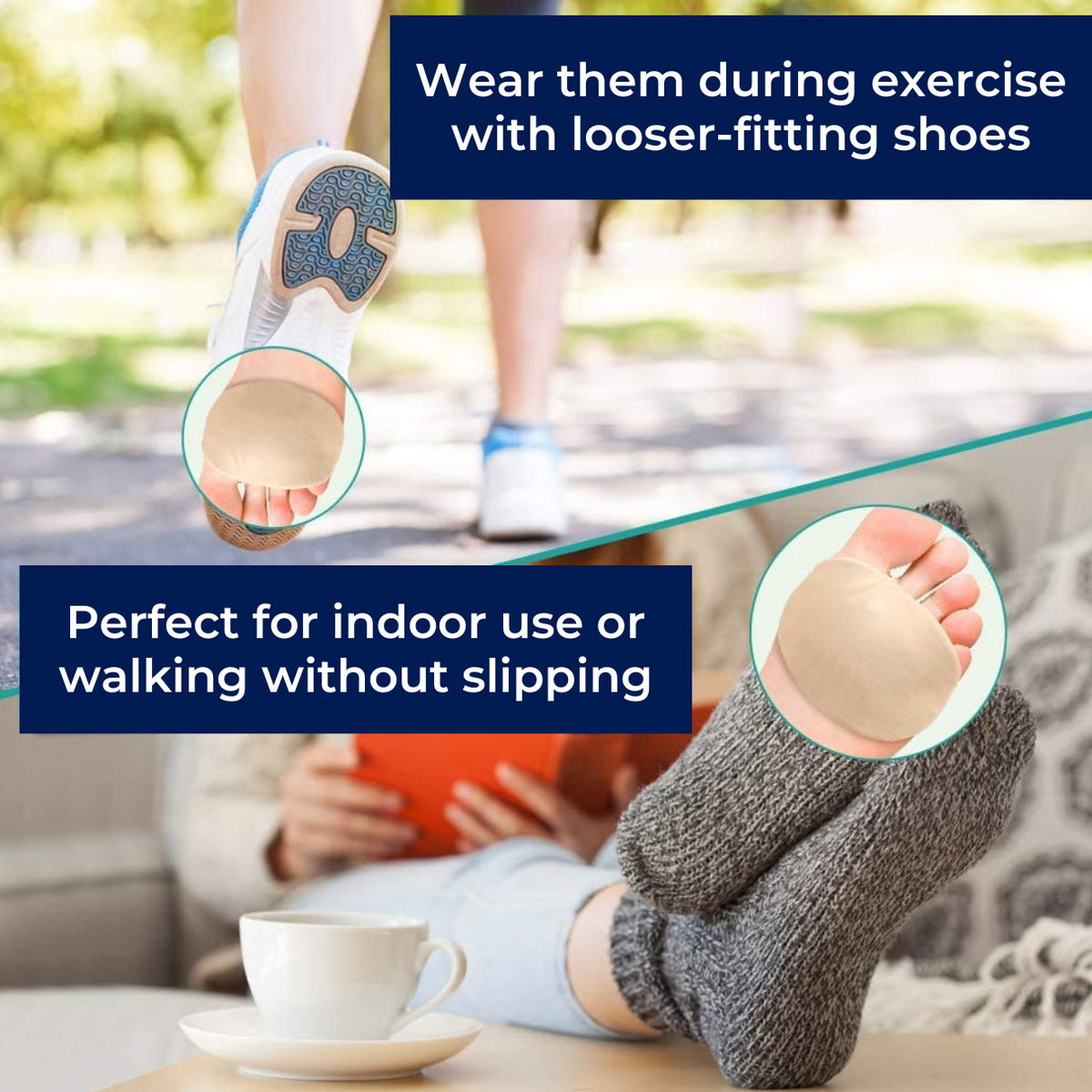Soft Gel Foot Pain Relief Pads for Arch Support