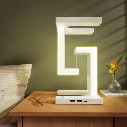 Floating LED Wireless Charging Table Lamp