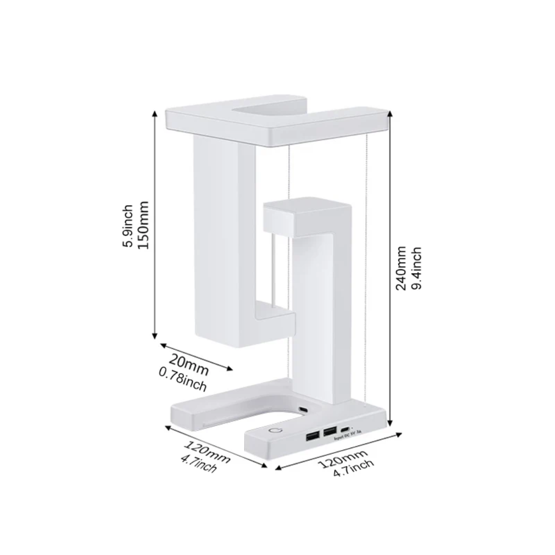 Floating LED Wireless Charging Table Lamp