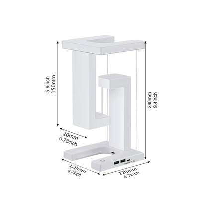 Floating LED Wireless Charging Table Lamp