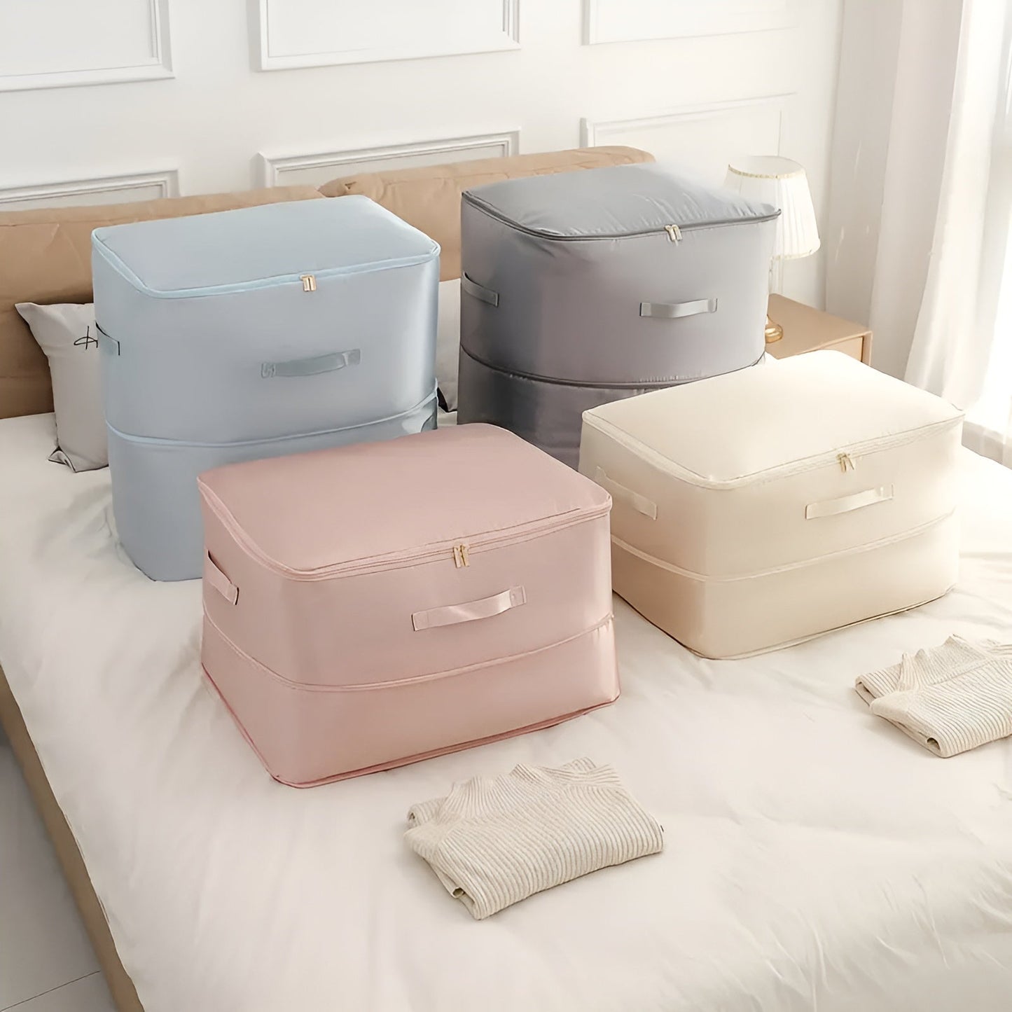 Compact Reusable Vacuum Seal Storage Bags