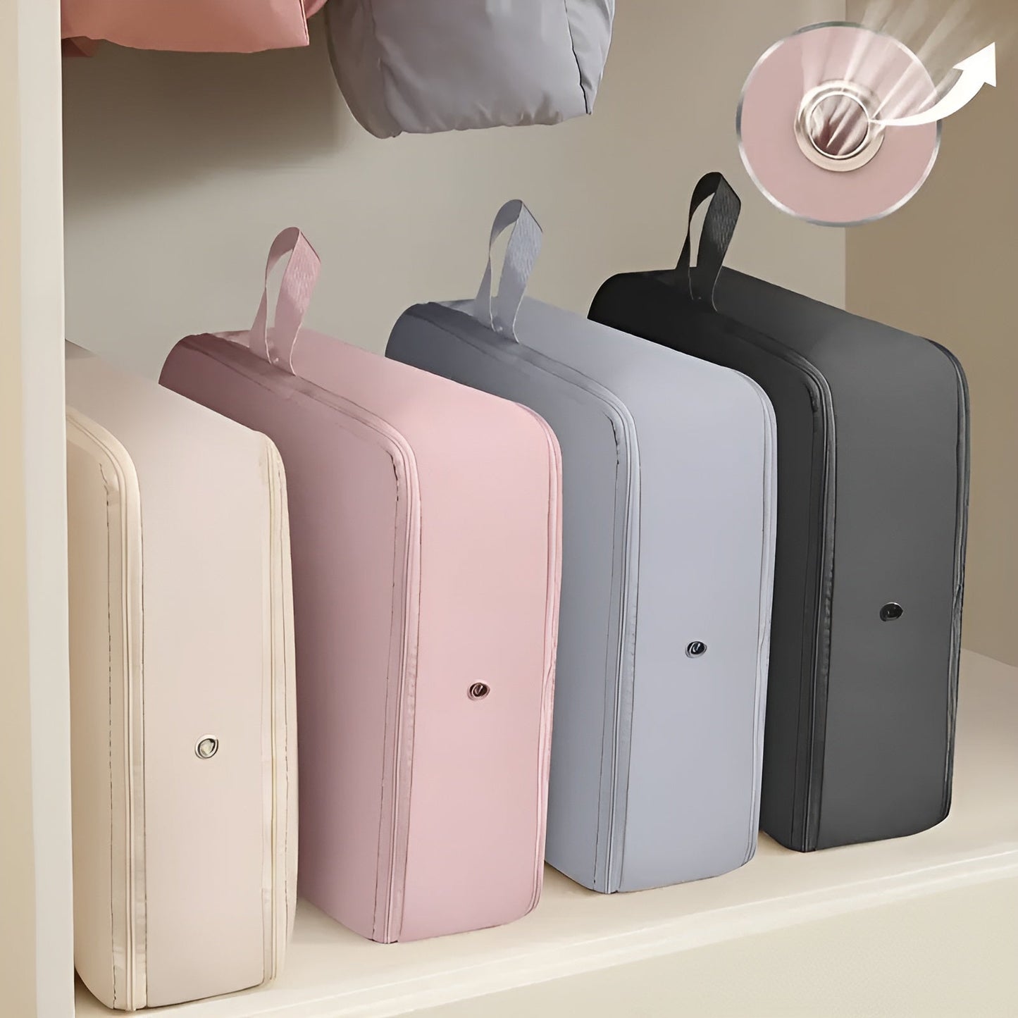 Compact Reusable Vacuum Seal Storage Bags