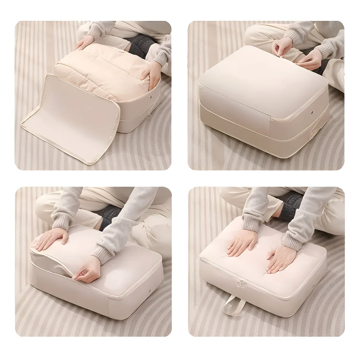 Compact Reusable Vacuum Seal Storage Bags