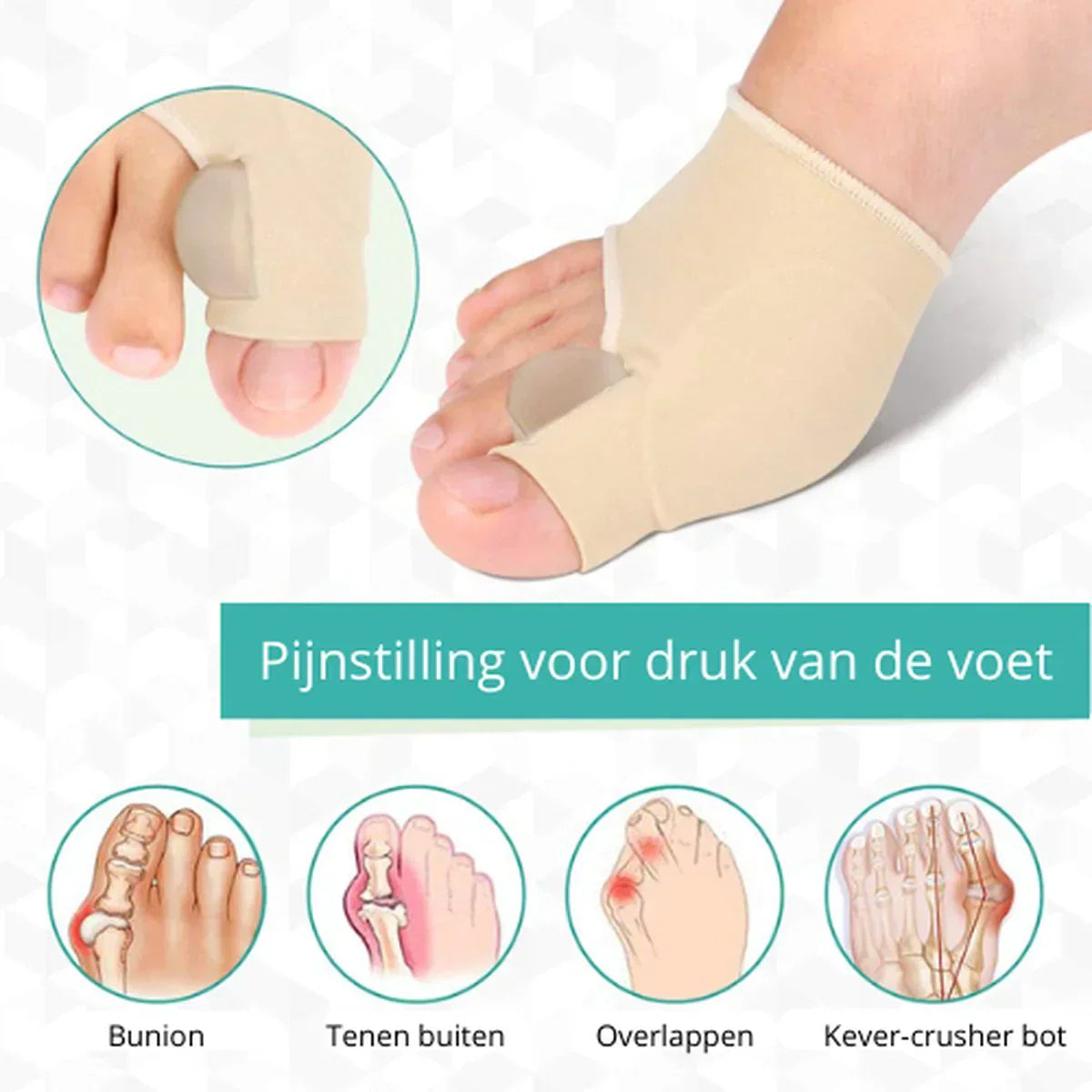 Orthotic Toe Spacer for Bunion Relief and Foot Comfort