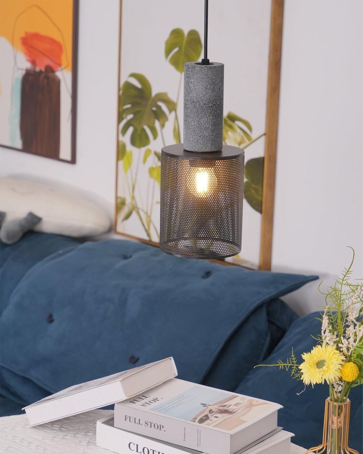 Modern Metal Pendant Light Adjustable Ceiling Fixture