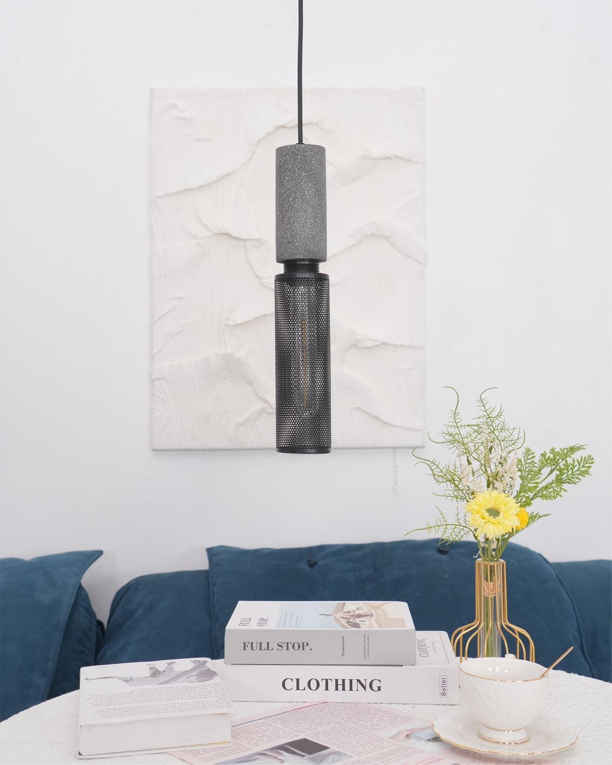 Modern Metal Pendant Light Adjustable Ceiling Fixture