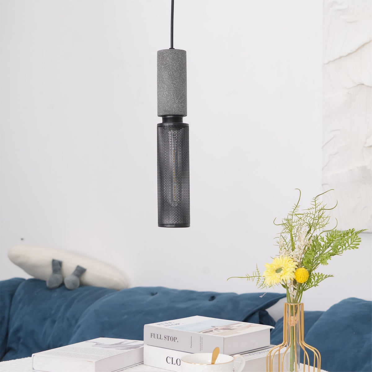 Modern Metal Pendant Light Adjustable Ceiling Fixture