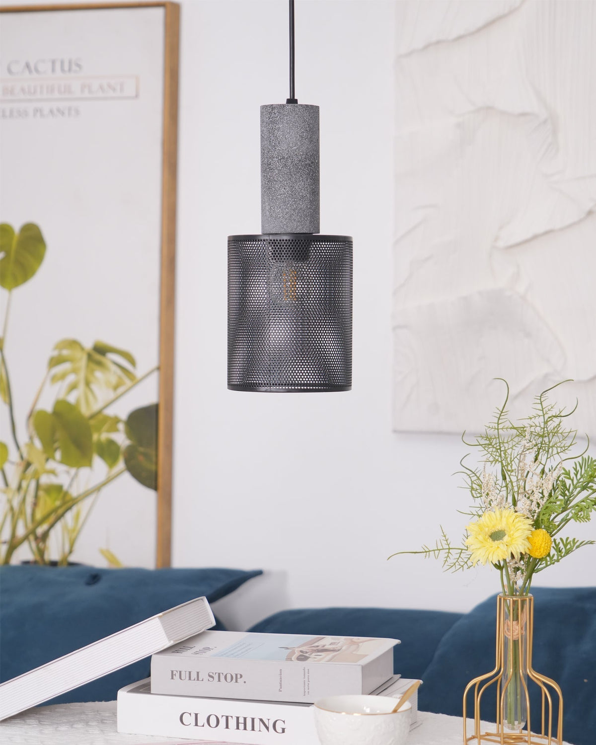 Modern Metal Pendant Light Adjustable Ceiling Fixture