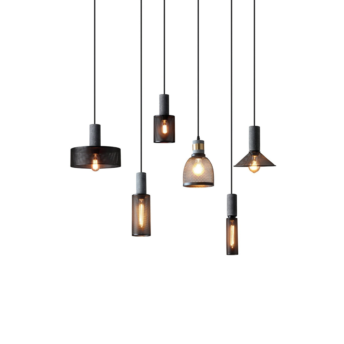 Modern Metal Pendant Light Adjustable Ceiling Fixture