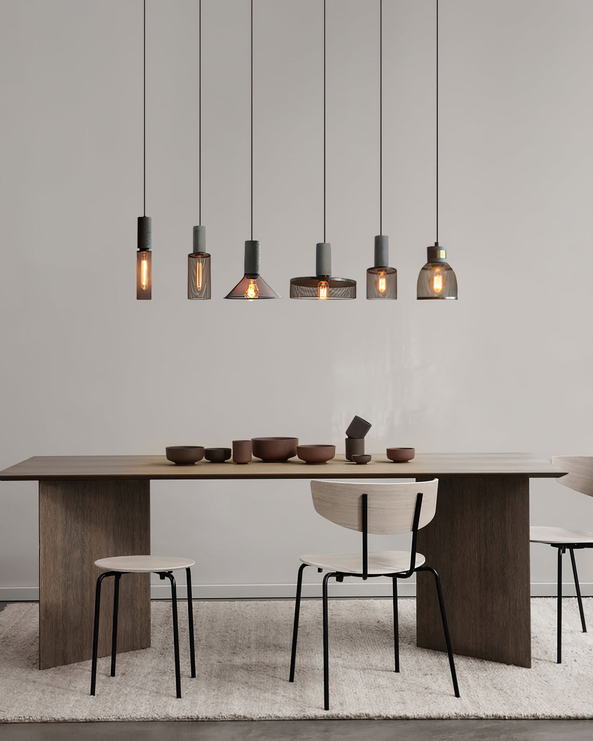 Modern Metal Pendant Light Adjustable Ceiling Fixture