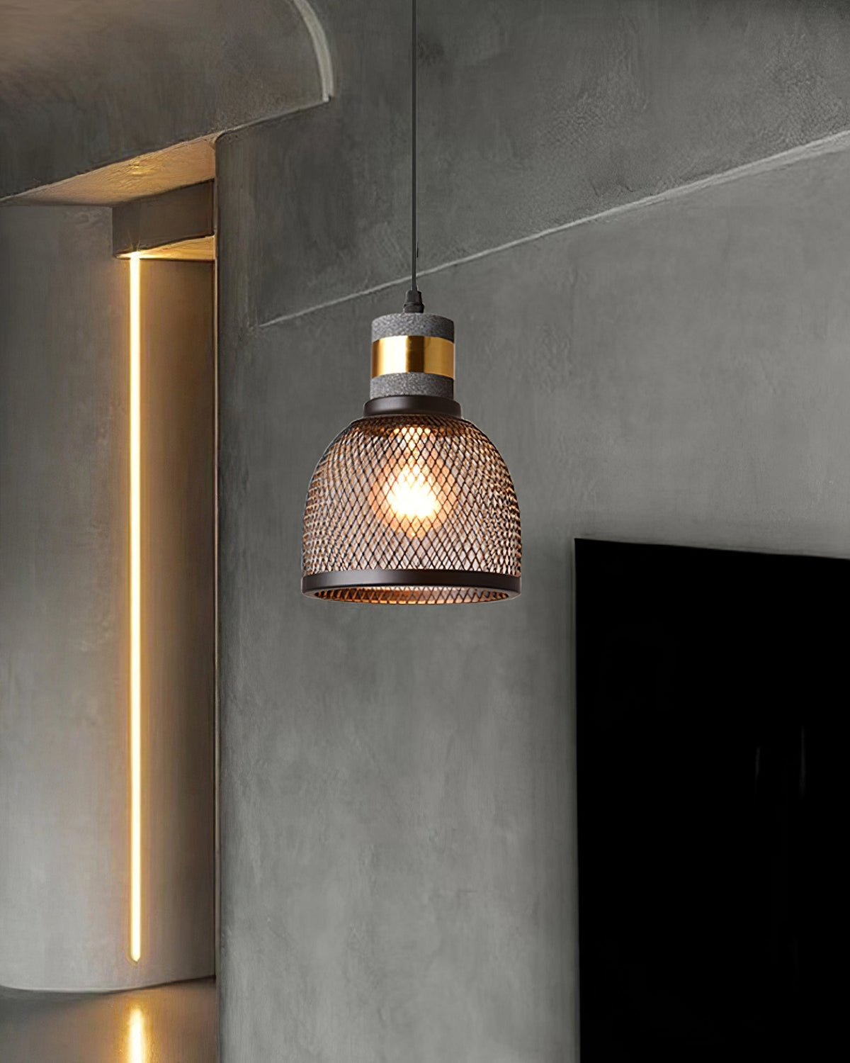 Modern Metal Pendant Light Adjustable Ceiling Fixture