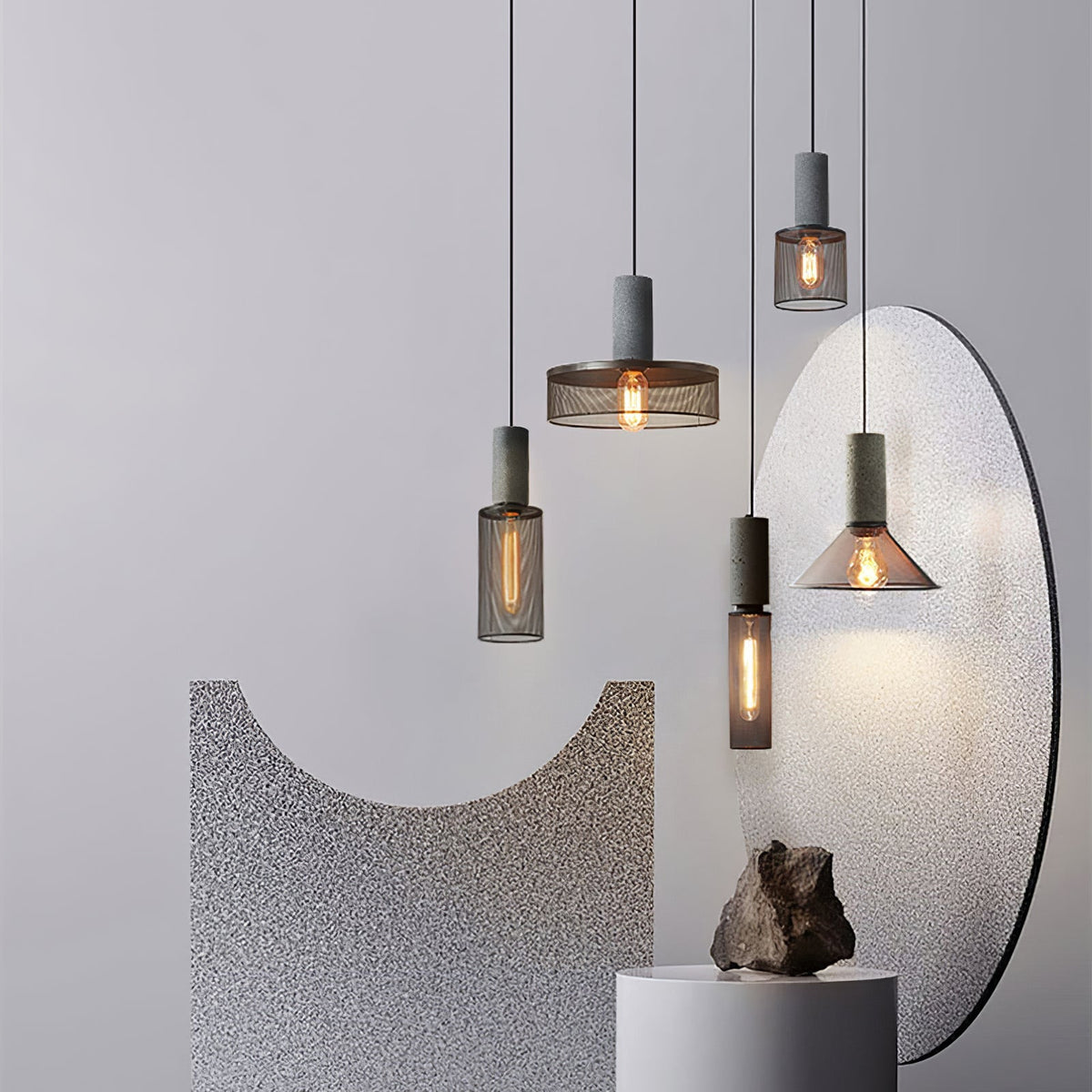 Modern Metal Pendant Light Adjustable Ceiling Fixture