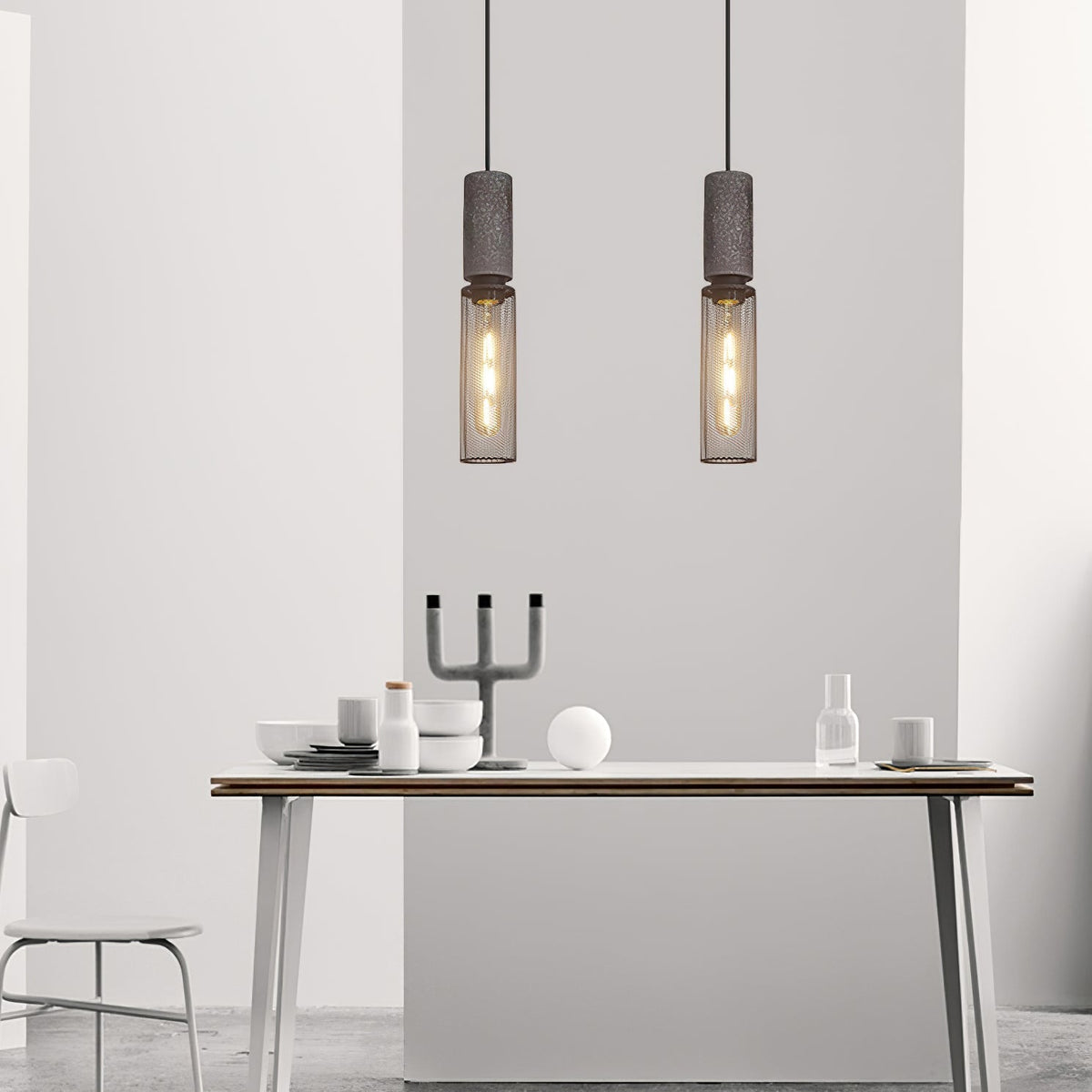 Modern Metal Pendant Light Adjustable Ceiling Fixture