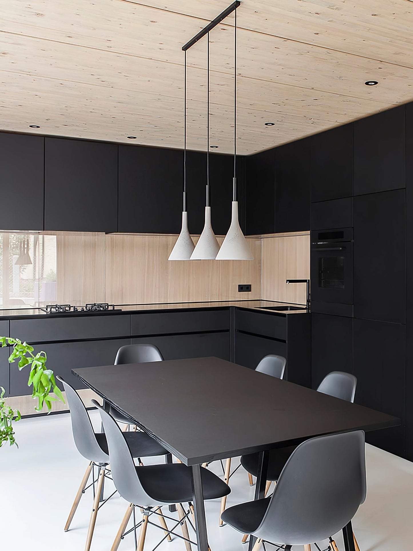 Modern Round Cement Hanging Light
