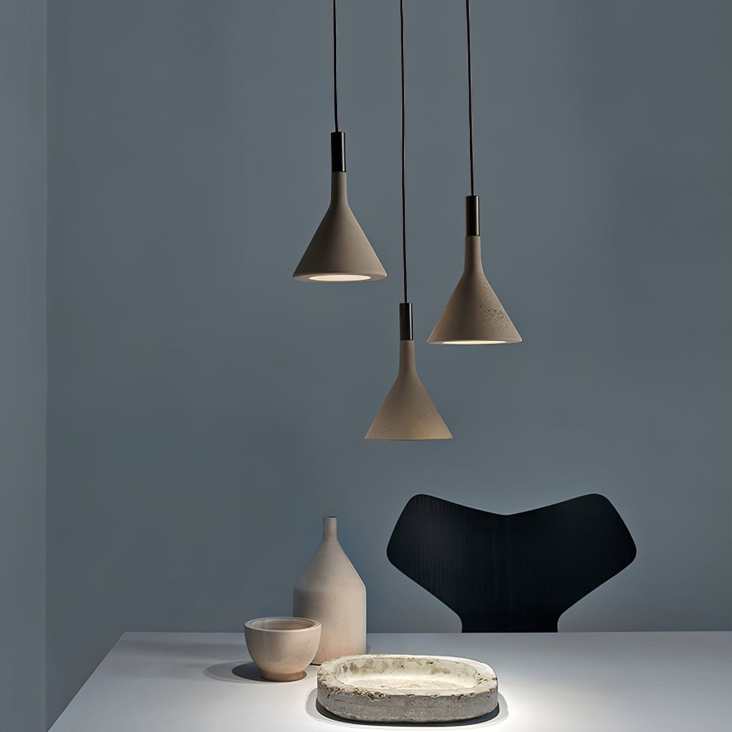 Modern Round Cement Hanging Light