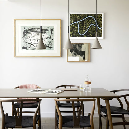 Modern Round Cement Hanging Light