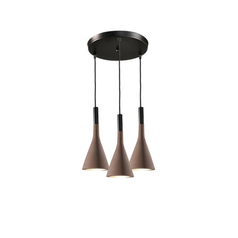 Modern Round Cement Hanging Light
