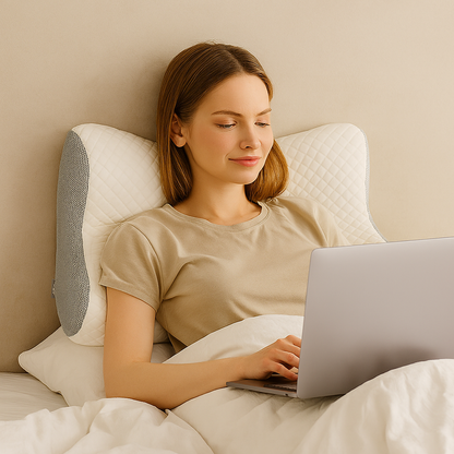 Contour Memory Foam Pillow for Neck and Shoulder Relief