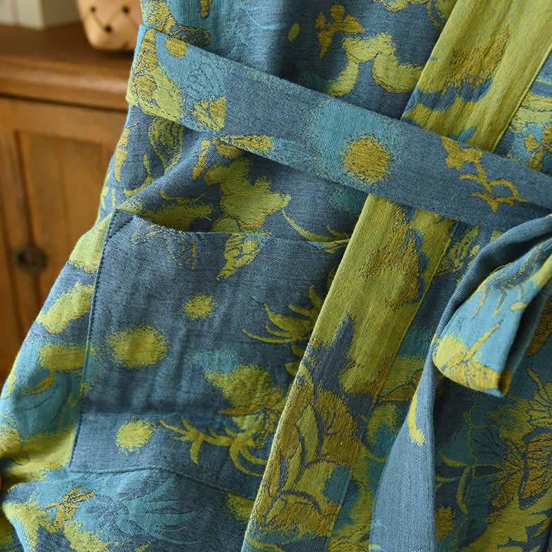 Soft Plush Bath Robe with Thick Warm Design