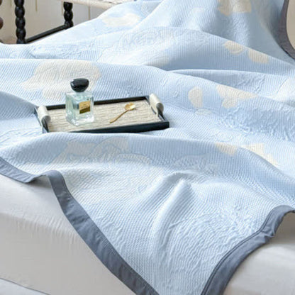 Soft Double Sided Floral Throw Blanket