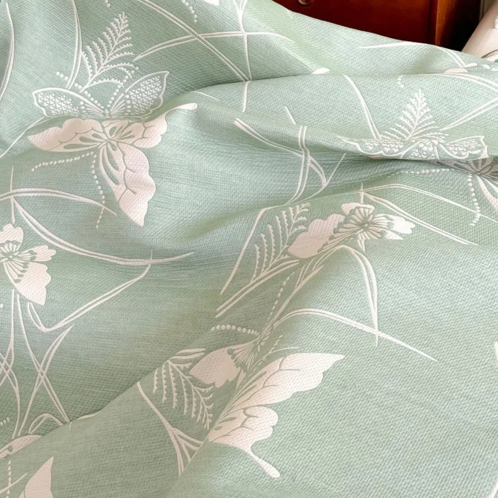 Soft Breathable Throw Blanket Floral Print